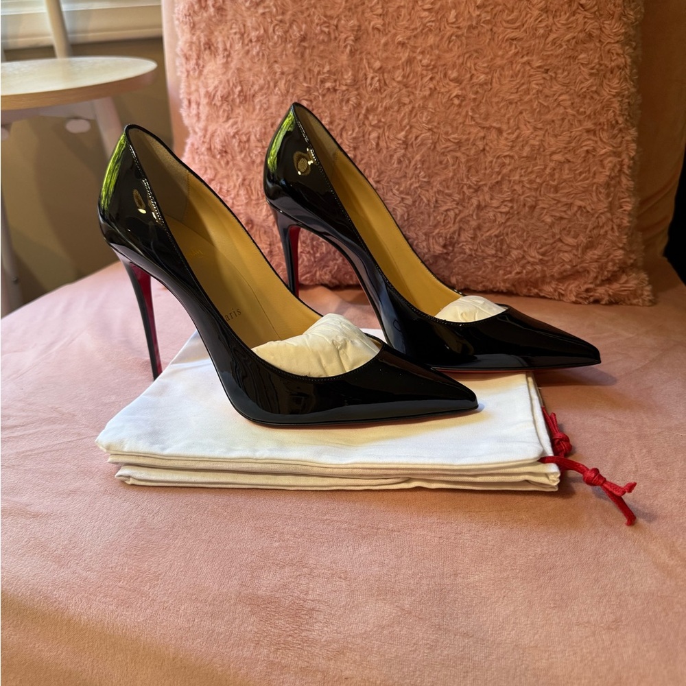 Christian Louboutin Black Patent Leather Heels